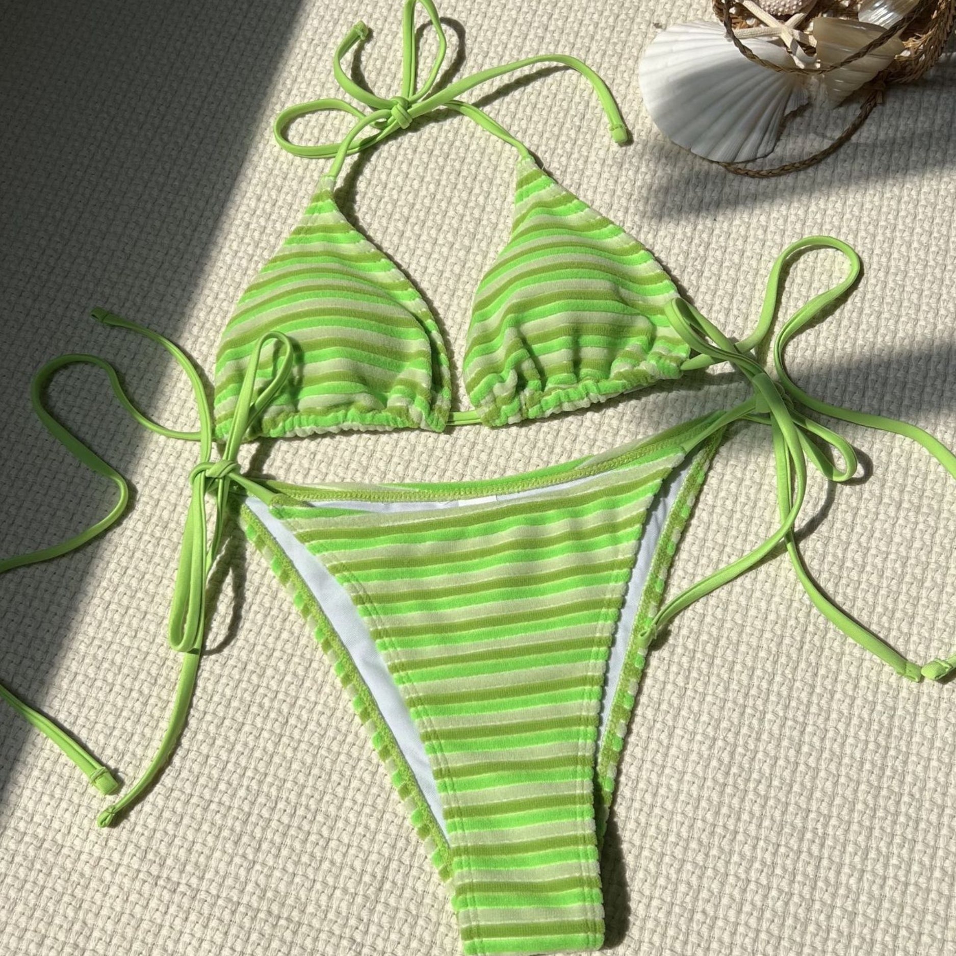Lily Striped Bikini Set